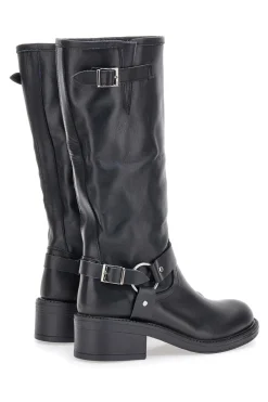 Stivali Neri in Vera Pelle con Fibbia PITTARELLO GLAM 3