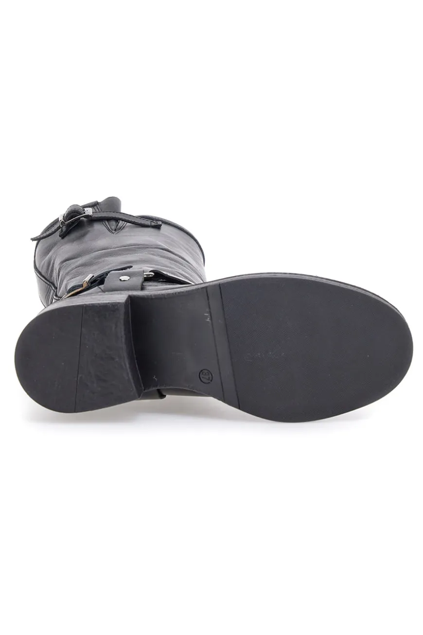 Stivali Neri in Vera Pelle con Fibbia PITTARELLO GLAM 3