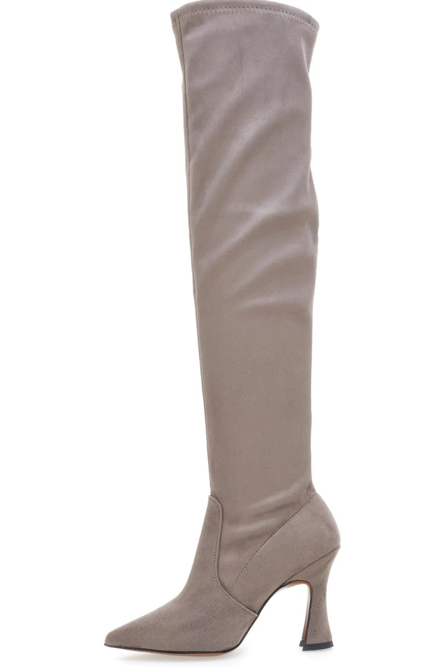 Stivali Overknee Pittarello 706 Fango Scamosciato
