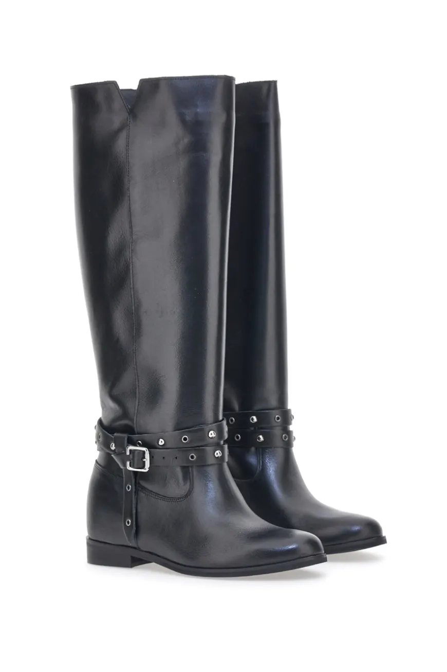 Stivali Pittarello Look 89310 Neri Vera Pelle