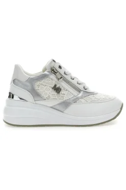 Stringate Bianche con Platform e Decorazioni Ricamate MARIELLA BURANI 51051