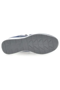 Stringate Blu con Platform e Tomaia Decorata INBLU 433 IN