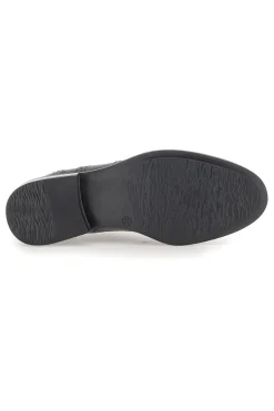 Stringate Inglesi Nere con Tomaia In Pelle MIO TEMPO 2132