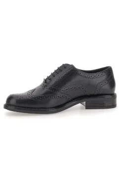 Stringate Inglesi Nere con Tomaia In Pelle MIO TEMPO 2132
