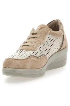 Stringate Marroni con Platform e Lacci Elastici PRIMA RIGA MDSS25T13
