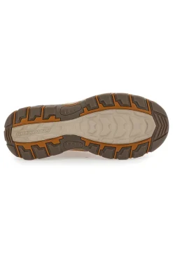 Stringate marroni con tomaia in pelle SKECHERS KNOWLSON RAMHURST