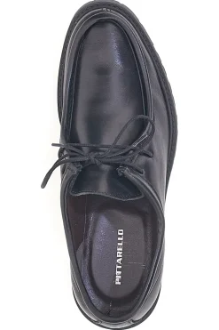 Stringate Nere in Vera Pelle Pittarello 1505