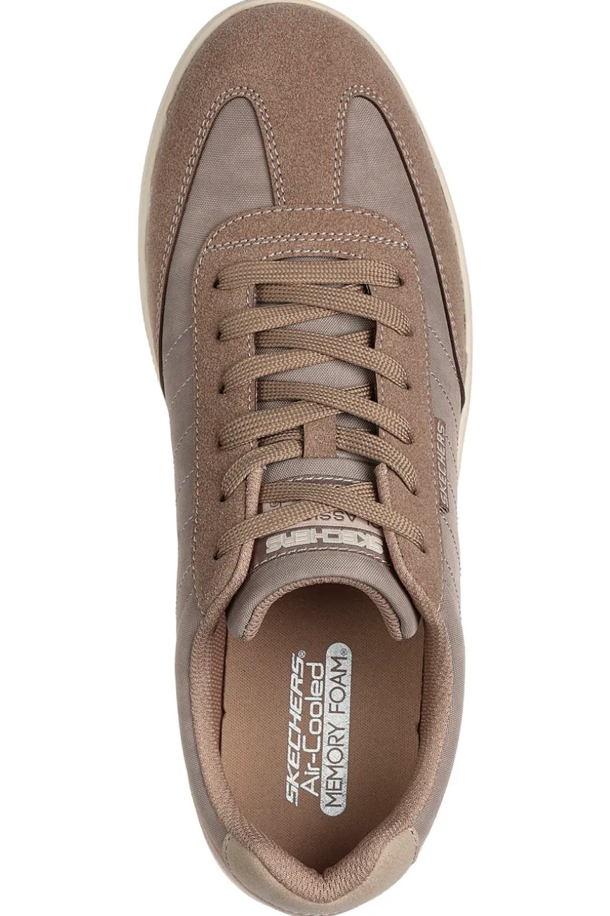 Stringate Taupe con Soletta in Memory Foam SKECHERS PLACER VINSON