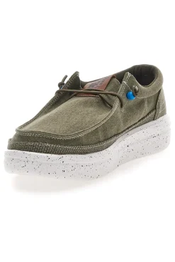 Stringate Verde In Tela Marina Militare MM1701