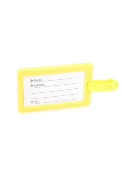 Tag Giallo per Valigia "More Organized Than My Owner" NAMETAG 2
