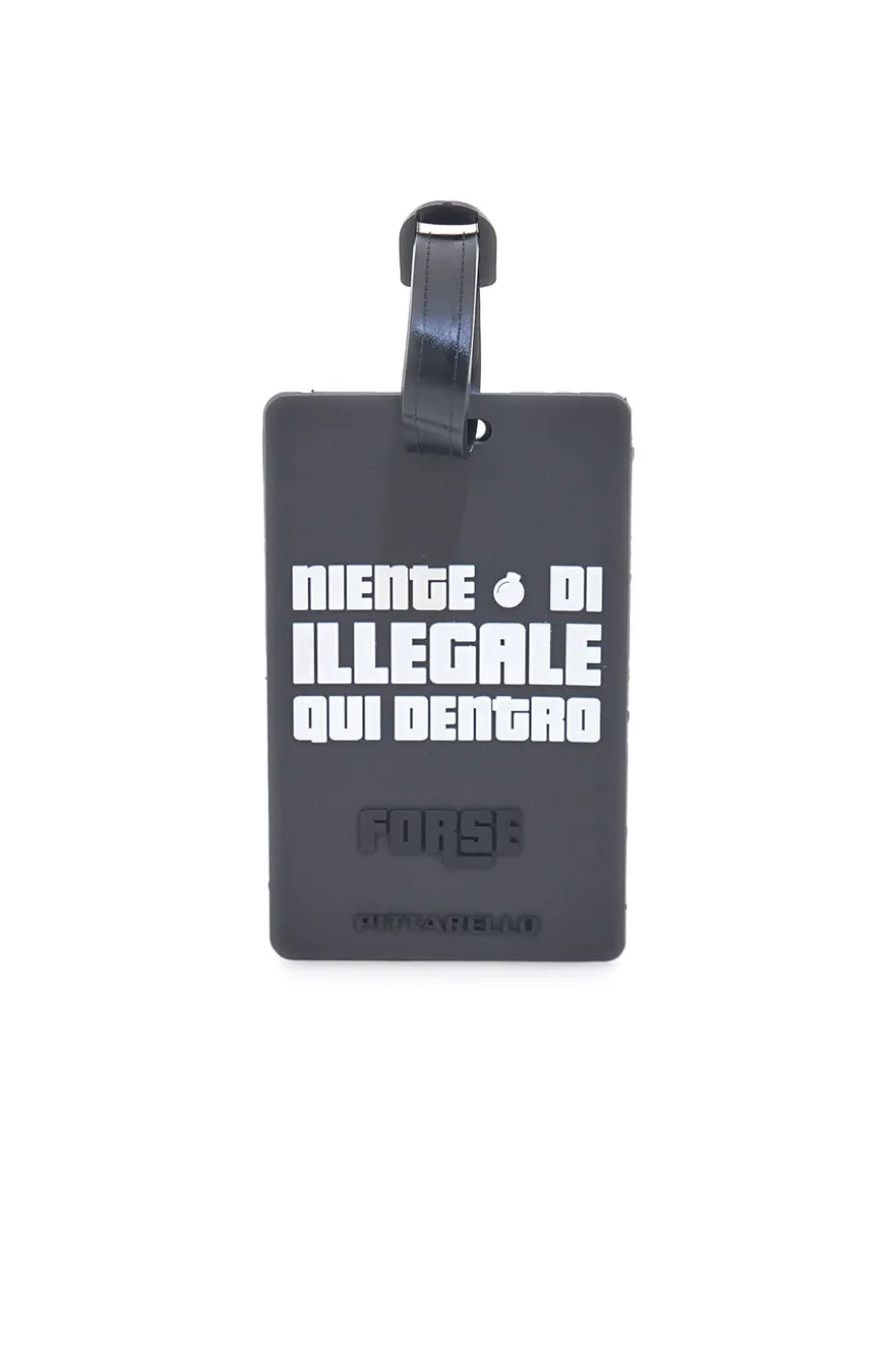 Tag per Valigia Nero "Niente di Illegale qui Dentro" NAMETAG 7