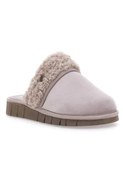 Taupefarbene Beego-Hausschuhe 7522