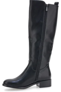 The First P614 Schwarze Stiefel mit Gummiband