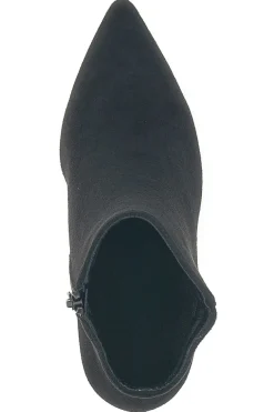 The First P625 – Stiefeletten aus schwarzem Wildleder mit Stilettoabsatz