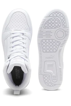 Total weiße Rebound V6 Mid Puma Jr High-Top-Sneaker
