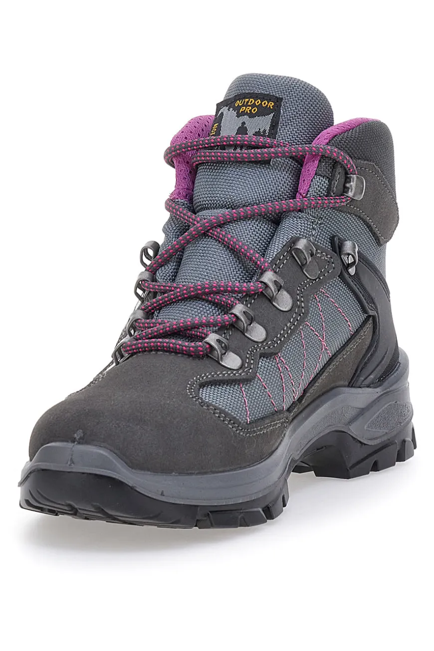 TRACK DOWN grauer Trekkingstiefel 14511S74