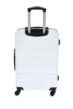 Trolley grande bianco rigido con 4 ruote 2T2L156/G