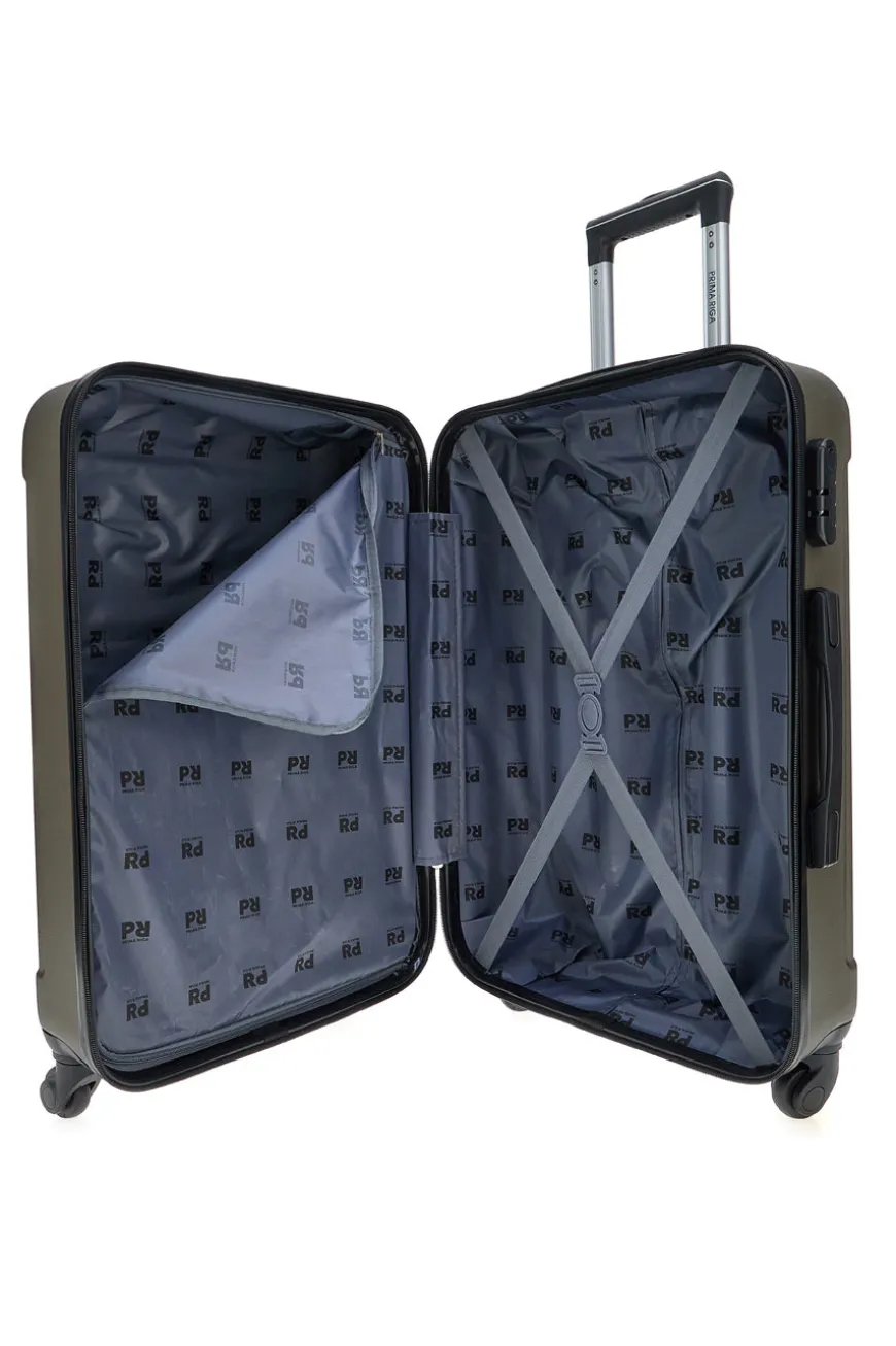 Trolley grande bronzo scuro rigido con ruote piroettanti Prima Riga PR161/G