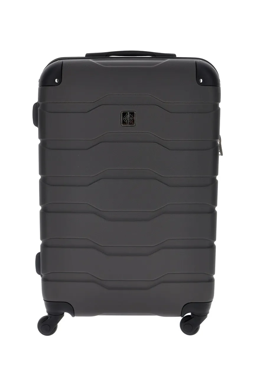 Trolley grande grigio rigido con 4 ruote 2T2L156/G