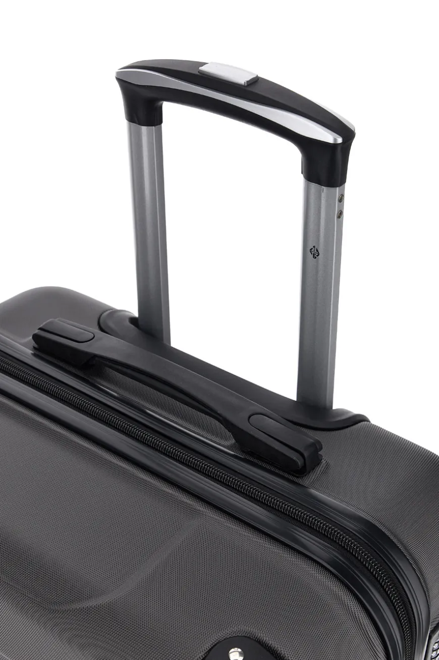 Trolley grande grigio rigido con 4 ruote 2T2L156/G