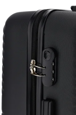 Trolley grande nero rigido con 4 ruote Prima riga PR169/G