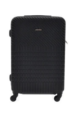 Trolley grande nero rigido con 4 ruote Prima riga PR169/G