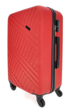 Trolley grande rosso rigido con ruote piroettanti Prima Riga PR162/G