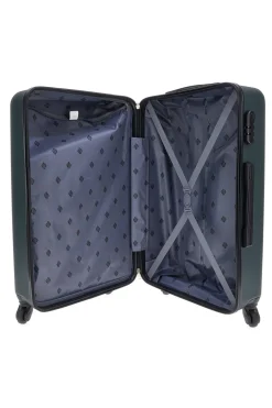 Trolley grande verde rigido con ruote multidirezionali 2T2L 175/G