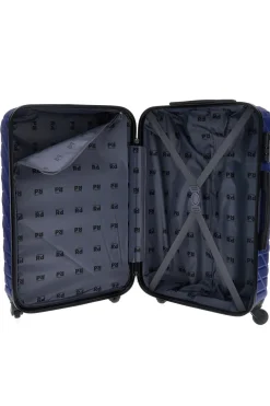 Trolley klein blau starr mit 4 Rädern Prima riga PR157/P