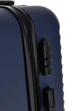 Trolley medio blu rigido Prima riga Pr194/M