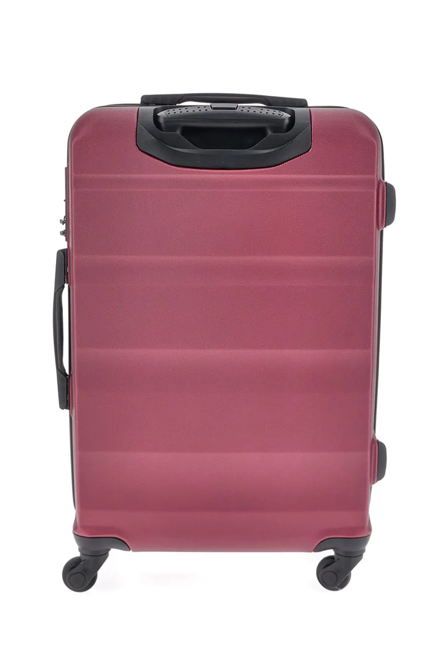 Trolley medio burgundy con 4 ruote e manico telescopico Indigeno INDIGENO180/M
