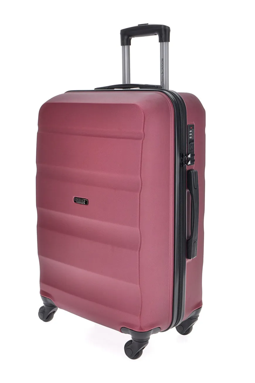 Trolley medio burgundy con 4 ruote e manico telescopico Indigeno INDIGENO180/M