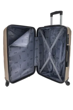 Trolley medio champagne con 4 ruote e manico telescopico INDIGENO180/M