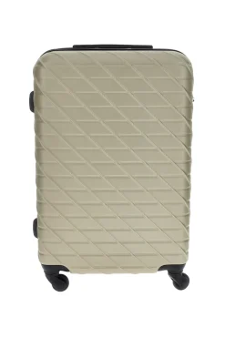 Trolley medio champagne rigido con 4 ruote Prima riga PR157/M