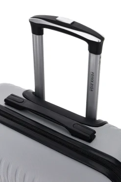 Trolley medio grigio rigido con 4 ruote Prima riga PR169/M