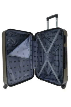 Trolley piccolo bronzo scuro rigido con ruote piroettanti Prima Riga PR161/P