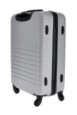 Trolley piccolo grigio rigido con 4 ruote Prima riga PR169/P