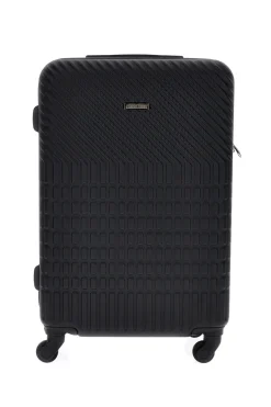 Trolley piccolo nero rigido con 4 ruote Prima riga PR169/P