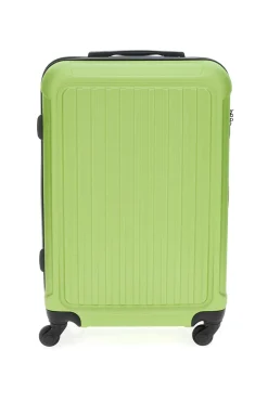Trolley rigido verde chiaro con chiusura TSA Indigeno 139/M