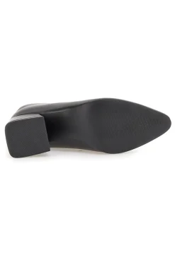 Tronchetti neri con tacco largo decorato Burani 51614C1117
