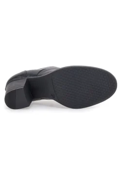 Tronchetto nero in vera pelle Made in Italy PITTARELLO ELITE 108