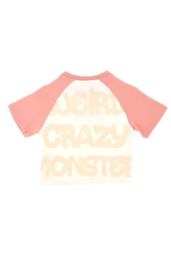 T-shirt Beige e Rosa Pitt Kids PT-K-T-7031