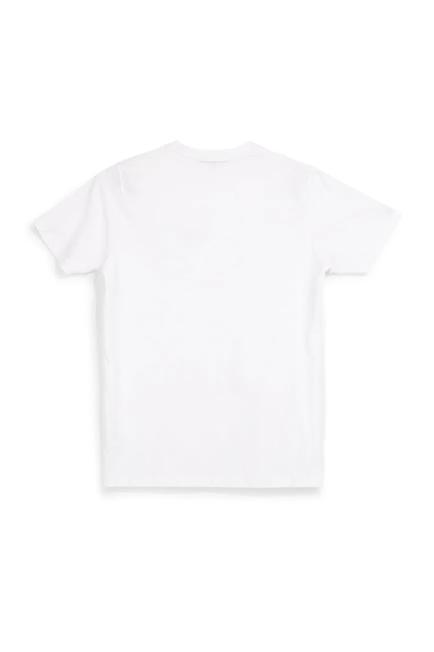 T-shirt bianca in cotone made in Italy Abarth 01