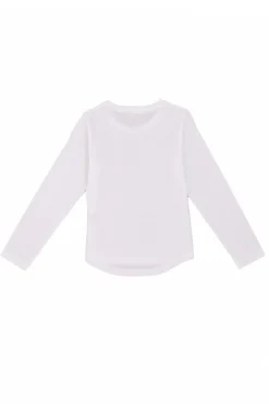 T-Shirt Bianche a Maniche Lunghe Stampata Pitt Kids PT-G-T-05054