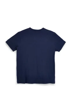 T-shirt blu con bottoni Sevenoaks NBY1343