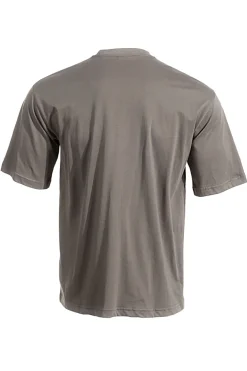 T-shirt grigia in cotone con logo gommato Joma Step short sleeve