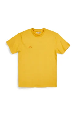 T-shirt in cotone gialla con logo Pittarello Tierra pt-m-t-9067