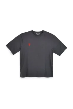 T-shirt in cotone grigia con stampa grafica Boardman Alpha pt-m-t-9064