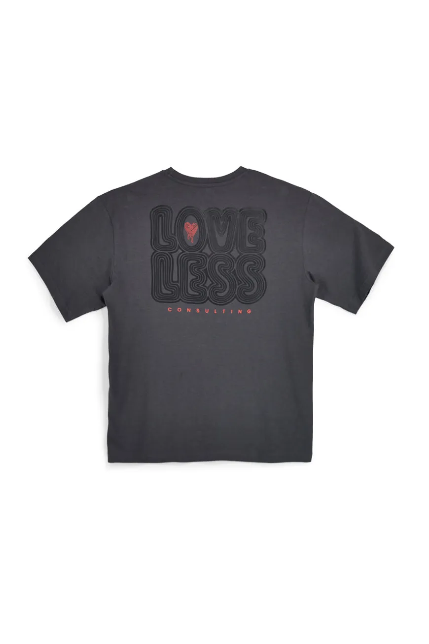 T-shirt in cotone grigia con stampa grafica Boardman Alpha pt-m-t-9064