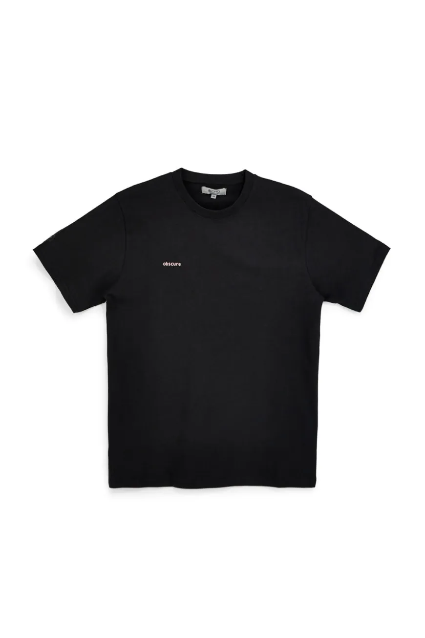 T-shirt in cotone nera con stampa grafica Boardman Alpha pt-m-t-9062